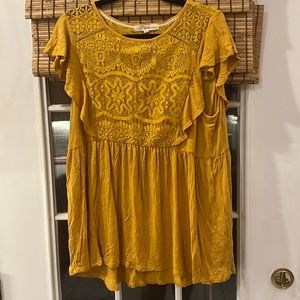 Yellow Lace top